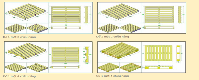Pallet gỗ sản xuất theo bản vẽ